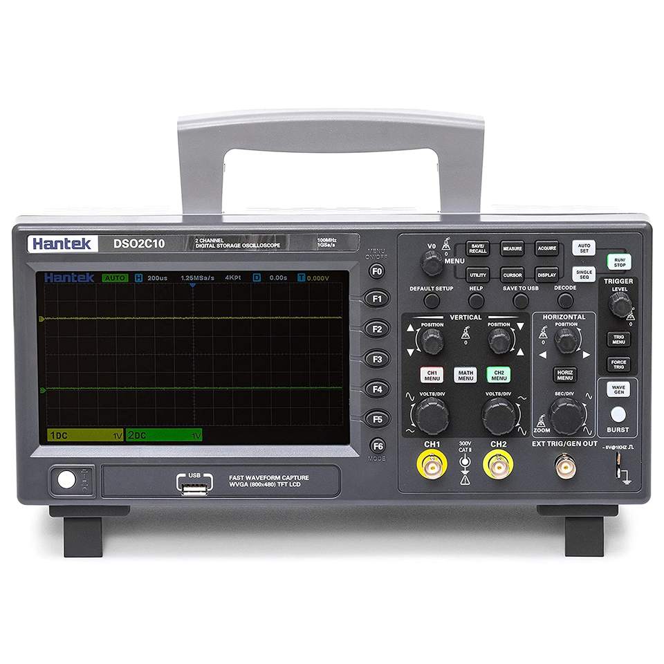 Digital Storage Oscilloscope 100Mhz - Hantek DSO2C10 Oscilloscopio a memoria digitale