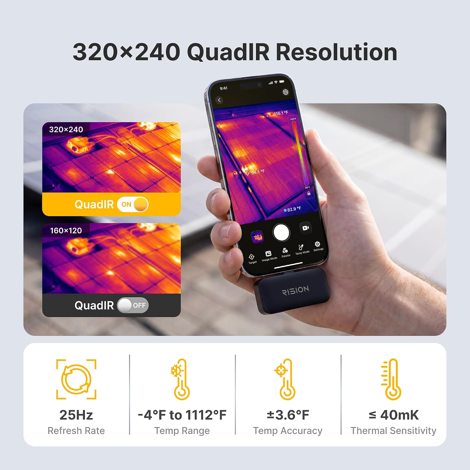 Thermal Imaging Camera Pcb Repair - Telecamera Termica Magica RISION, 320x240 QuadIR,